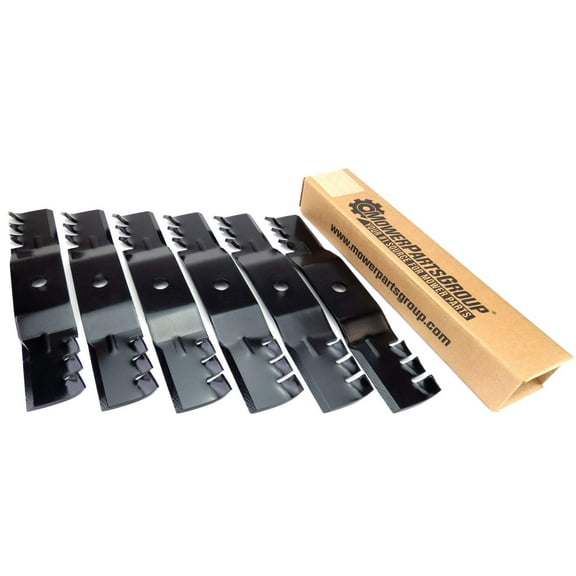 (6) Mulching Blades for John Deere 48" 7-Iron Deck M136194