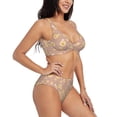thumbnail image 2 of Rocae Cute Bee for Bikini Set for Women Two Piece Sexy High Swimsuits Split Crossover Bikini X-Large, 2 of 9