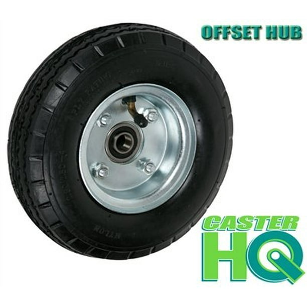 CasterHQ 8" X 3" 21/4" HUB LENGTH OFFSET HUB PNEUMATIC WHEEL (AIR FILLED) 250 LB CAP