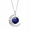 thumbnail image 1 of Collar de 12 constelaciones para mujer, colgante de luna con gema del tiempo simple, cadena de suéter, joyería, 1 of 6