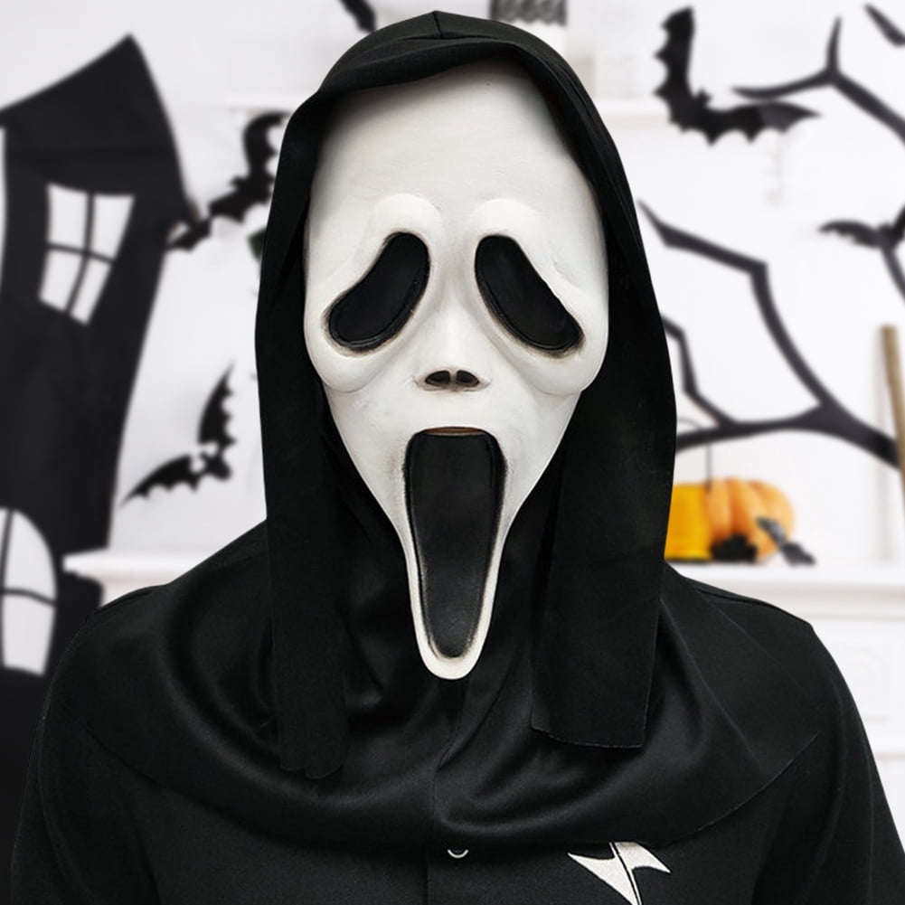 Máscara De Calavera De Látex Natural Para Halloween – Careta De Terror De Talla Única, Realista Y Transpirable, Ideal Para Disfraces De Carnaval Y Fiestas Temáticas, Visión A Través De Ojos Y Fosas Nasales