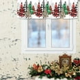 thumbnail image 4 of Christmas Curtain Valance for Windows Snowflake Christmas Tree Winter Holiday Window Treatments 1 Panel Short Curtains for Kitchen Windows Bathroom Bedroom,42 x 12 Inch, 4 of 5
