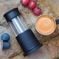 thumbnail image 2 of Yajisi Portable Coffee Maker 2-in-1 Travel Espresso Machine Compatible with NES Capsules and Ground Coffee Hand Press 120ml Cup 80ml Tank Black Edition for Camping Office and Travel, 2 of 9