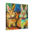thumbnail image 2 of Rabbits in Springtime - Canvas, 2 of 10