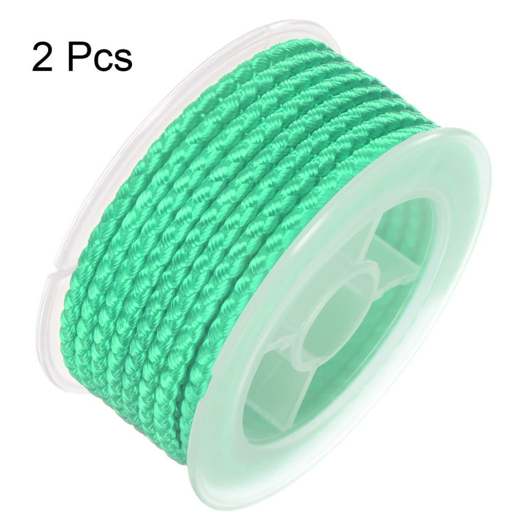 2 Packs Nylon Thread Twine Beading Cord 2mm Extra-Strong Braided Nylon  Crafting String 11M/36 Feet, Lime Green 