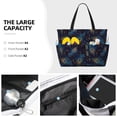 thumbnail image 3 of Balery Peacock Feathers Beach Travel Bag - Water-Resistant, Large Capacity Lightweight Tote with 7 Pockets for Women and Men - Perfect for Beach, Pool, Gym, and Travel, 3 of 7