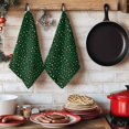 thumbnail image 6 of Green Black Kitchen Towels Set of 3, Elegant Modern Abstract Art Luxury Absorbent Dish Towels for Kitchen, Microfiber Hand Towel, Quick Drying Tea Towel for Cleaning Decorative Dishcloths, 6 of 7