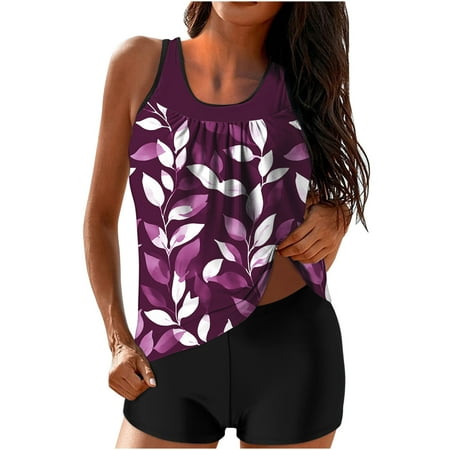 two piece swimsuit for women clearance Plus Size Womens Bathing Suit One Piece Thong Swimsuit Floral Bathing Suit Teens Swimsuits 2 Piece