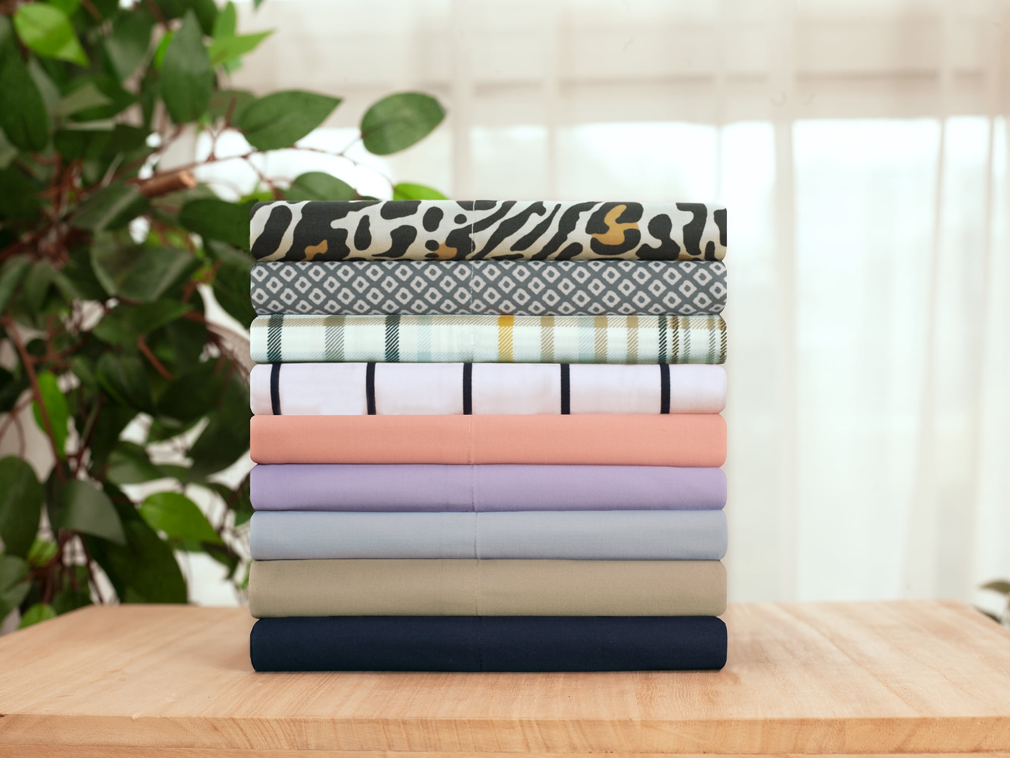 Mainstays 300 Thread Count Easy Care Sheet Set, Queen, Blue Cove