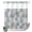 Blue, variant on No Hook Shower Curtain with Built-In Rings, Pink Floral Washable Waterproof Fabric Curtain with Mesh Top Window for Bathroom, Blue Splicing 36"x72"