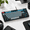 Grey Black/Blue Switch, variant on 75% Mechanical Gaming Blue Ledlit 87 Keyspact Tkl Wireds For Windows Laptop Pc Gamer - Blue/white
