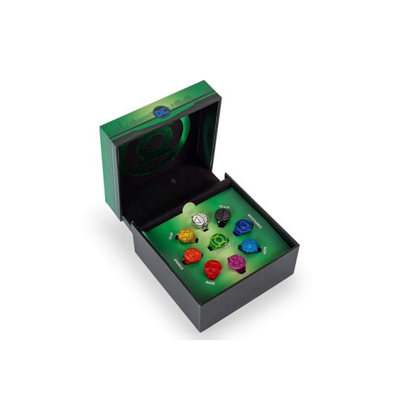 Juego de anillos Power Set de 9 anillos Green Lantern Corps de DC Comics