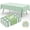Green& White, variant on Greenpod 6PCS Rectangle Table Cloth, Waterproof Vinyl Tablecloths , Wipeable Buffalo Plaid Table Cover for Dining, Indoor and Outdoor (Khaki & White, 54"x108")