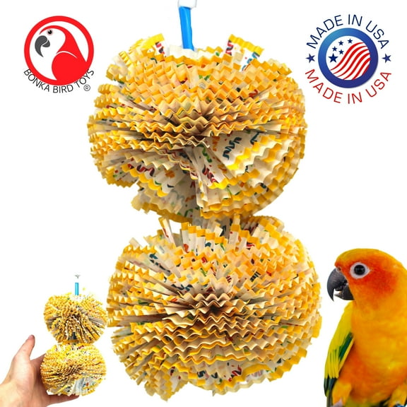 Bonka Bird Toys 3291 Large Duo Paper Puff