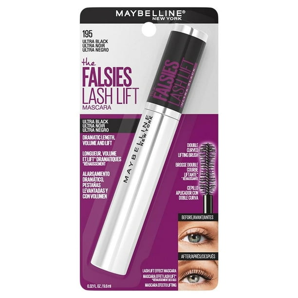 Máscara para pestañas Maybelline The Falsies lash lift 195 ultra negro 9.6 ml