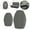 Dark gray, variant on perfk RV Dinette Cushion Covers Easy Fitted Camping Cushions Cover for Home Bedroom Khaki