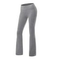 thumbnail image 4 of ADSSDQ Palazzo Pants High Waisted Leggings for Women Plus Size Stretchy Women Wide Leg Pants Solid Color Fall Women Sport Pants Casual Vintage Graphic Leggings Pajama Light Gray M, 4 of 4