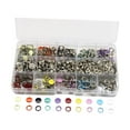 thumbnail image 1 of veasfak Snap Buttons Hollow Solid Snap Buttons Snap Buttons for Clothing Accessory Craft 100 witout Pliers, 1 of 8