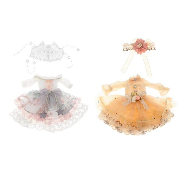 Ropa de muñeca BJD de 1/6 pulgadas perfke trajes de vestir de muñeca