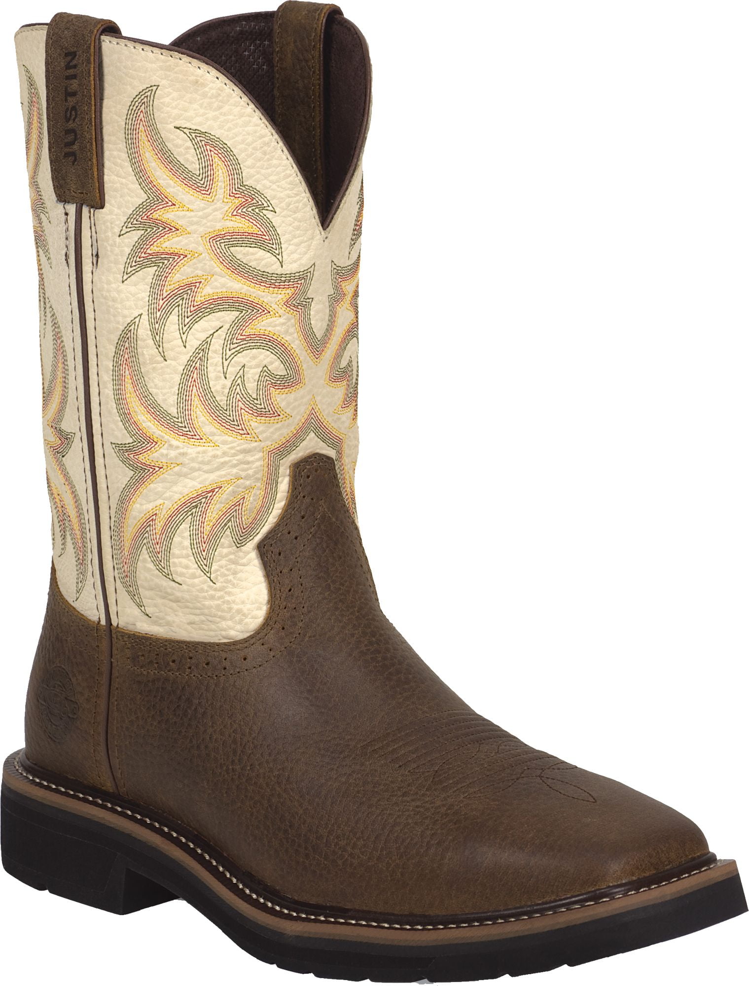 justin stampede square toe boots
