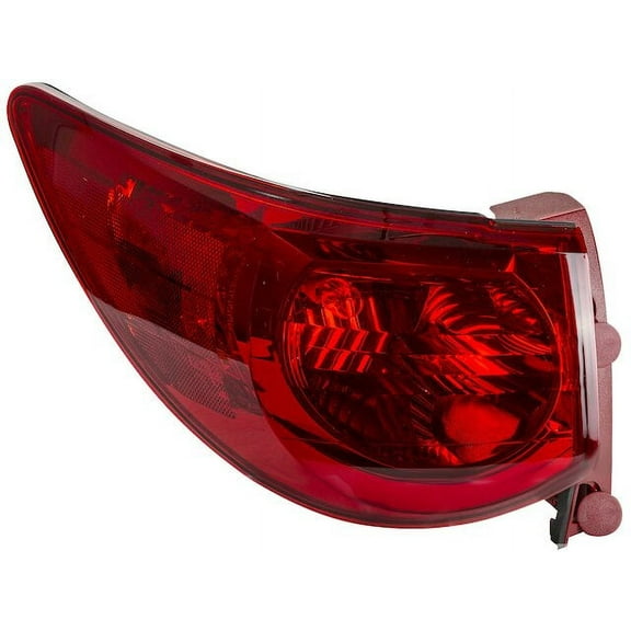 Left Outer Tail Light Assembly - Compatible with 2009 - 2012 Chevy Traverse Sport Utility 2010 2011