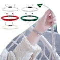 thumbnail image 3 of Sonducket Elegante de piedra natural, artesanía, longitud ajustable, múltiples estilos, de cuentas de piedra Ropa, zapatos y accesorios Miscelánea linea negra roja, 3 of 6