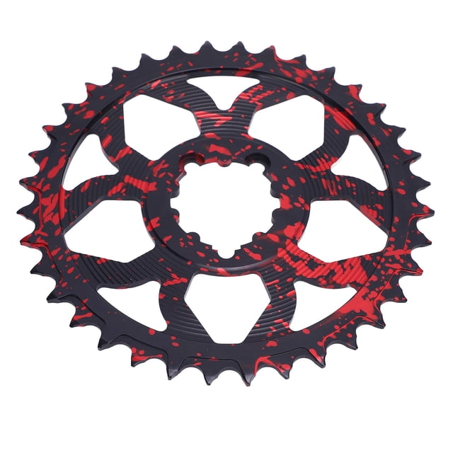 Bike Chainring, Positive Negative Tooth Design Aluminum Alloy Hollow Integrated Direct Mount Structure, for GXP Standard Interface