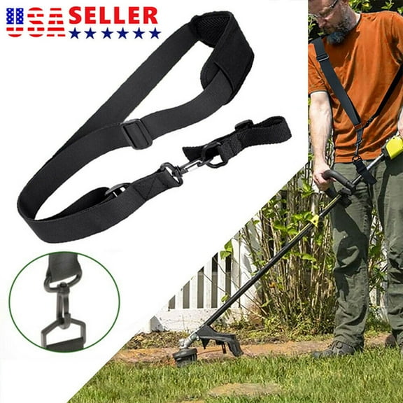 Adjustable Shoulder Strap Trimmer Strap Blower Straps Harness Universal for Weedeater Leaf Blower, Weed Eaters Clearance, for EGO String Trimmer and All Types Lawn Grass Edger, Black