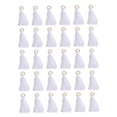 thumbnail image 4 of WHAMVOX 30 Pieces Mini Ribbon Tassel Charms for Jewelry Making, Craft Supplies, Accessories and Decorations, 4 of 8