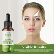 Moringa Seed Oil - 1oz - Pure Cold Pressed - Great for Skin, Hair, Nails. Including Vitamins & Minerals with Essential Proteins