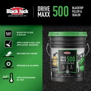 Black Jack Drive-Maxx 500 Premium 5 Year Filler & Sealer, 5 Gallons, Fills Small Cracks, Fast Dry Technology, Stand Up To Heavy Vehicles, Driveway Sealer Asphalt