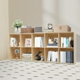 thumbnail image 2 of 10 Cube Solid Wood Shelves, Wooden Shelf Bookcase,  Floor Standing Bookshelf 150*30*60cm Used In Living Rooms, Bedrooms, Kitchens, 2 of 16