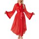 thumbnail image 2 of Batas de moda para mujer, cómodas, con cinturón de color, pijamas para mujer, camisón, ropa para el hogar, pijamas para mujer, 2 of 8