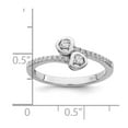 thumbnail image 4 of Brilliant Embers Sterling Silver Rhodium-plated 21 Stone Micro Pav‚ CZ Heart Ring, 4 of 6