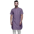 thumbnail image 1 of Atasi Kurta Imprimée pour Hommes Col Mandarin Coton Cambric Chemise Kurta Décontractée, 1 of 1