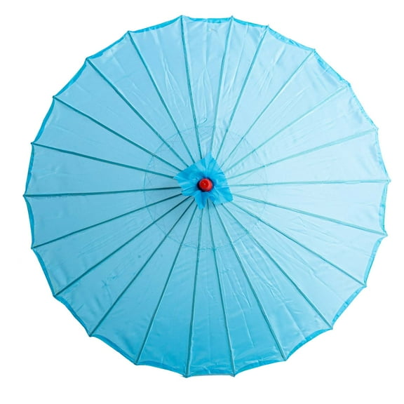 THY COLLECTIBLES 33" Japanese Chinese Umbrella Parasol for Wedding Parties, Photography, Costumes, Cosplay, Decoration and Other Events - Solid Color (Light Blue)