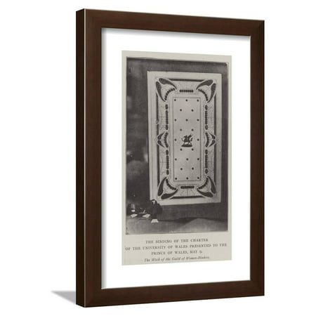 The Binding of the Charter of the University of Wales Presented to the Prince of Wales, 9 May Framed Print Wall