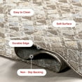 thumbnail image 4 of Nuloom Carley SpinClean Machine Washable Geometric Area Rug, 2' 6" x 12', Runner, Carley Beige, 4 of 16