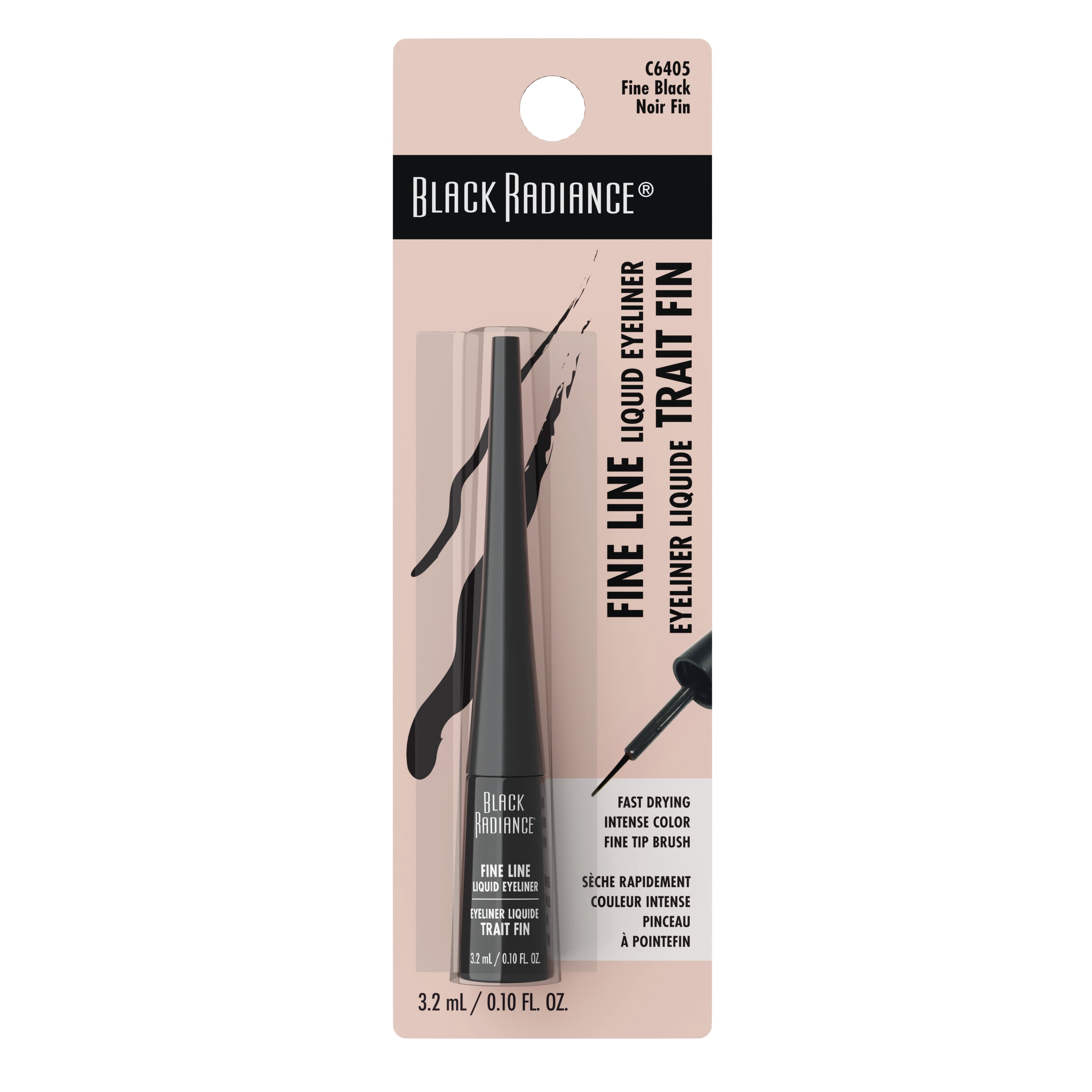 (2 pack) Black Radiance Fine Line Liquid Eyeliner - Fine Black