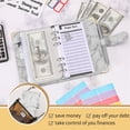 thumbnail image 3 of Wallet A6 Budget Binder with Marble Texture Pattern PU Leather Notebook Cover Zipper Envelopes Lable Stickers Ruler  as Money Organizer System Bill Money Card Saving Planner, 3 of 7