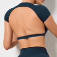 thumbnail image 2 of Hearuisavy, camisas deportivas personalizables, ropa deportiva de entrenamiento, ropa de Yoga sin espalda, almohadillas para el pecho, Tops cortos deportivos, Top de gimnasio para mujer, 2 of 5