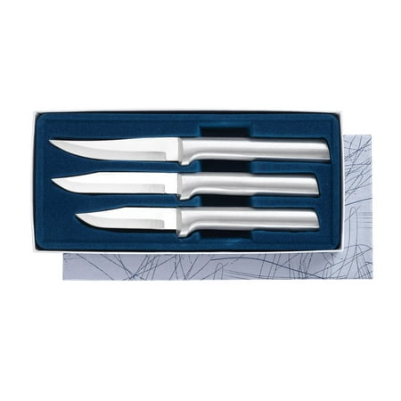 Rada Cutlery Paring Knife Set – 3 Knives with Stainless Steel Blades And Brushed Aluminum