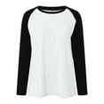 thumbnail image 4 of Kogui Womens Oversized Long Sleeve T Shirts 2025 Basic Crewneck Tee Fall Tops Casual Workout Y2K Clothes (Black,XXL), 4 of 5
