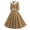 Khaki, variant on Miqool Women's 1950s Vintage Cocktail Dresses Elbow-Length Sleeve Lapel A-Line Swing Midi Dress Tea Party Formal Dresses with Belt (Pink,S)