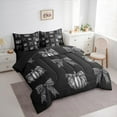 thumbnail image 3 of jejeloiu Autumn Pumpkin Twin Bedding Sets 7-Piece,Hello Fall Bedding Comforter Set,Leopard Print Bowknot Sheet Sets For Girl,Luxury Bedroom Decor Reversible, 3 of 8