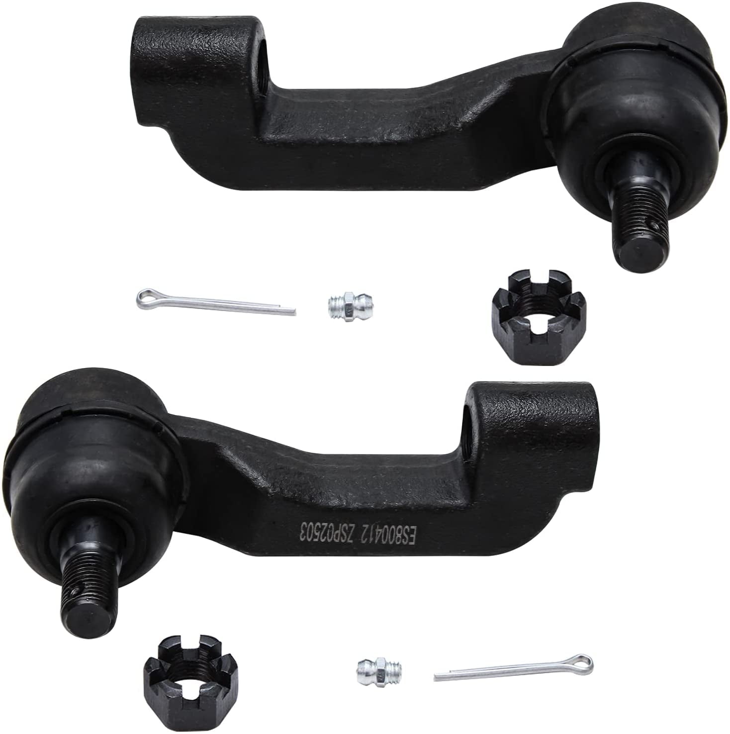 Detroit Axle - Front Inner and Outer Tie Rods w/Rack Boot Kit Replacement for 2007-2011 Dodge Nitro - [2008-2012 Jeep Liberty]