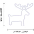 thumbnail image 4 of KBOOK LED Neon Sign Lights Christmas Shaped Neon Lights Tree Jingle Bell Star Snowflake Deer Decorative Lights USB/Battery Operated Wall Decor for Home Christmas Party, 4 of 6