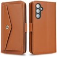 thumbnail image 7 of for Samsung Galaxy A54 5G Wallet Case with Crossbody Lanyard Strap,Samsung A54 Flip PU Leather Phone Case Purse Cover for Women Men with 9 Card Holder Slots,Cash Coin Pocket 6.4 inch,Brown, 7 of 7
