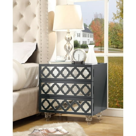 Inspired Home Everlyn 3 Drawer Nightstand (My Best One Night Stand)