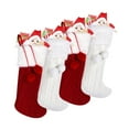 thumbnail image 2 of 4x Sacos colgantes de Navidad Medias navideñas Bolsas grandes de regalos Calcetines navideños Soporte de regalo para decoración de oficinas Vacaciones, 2 of 8